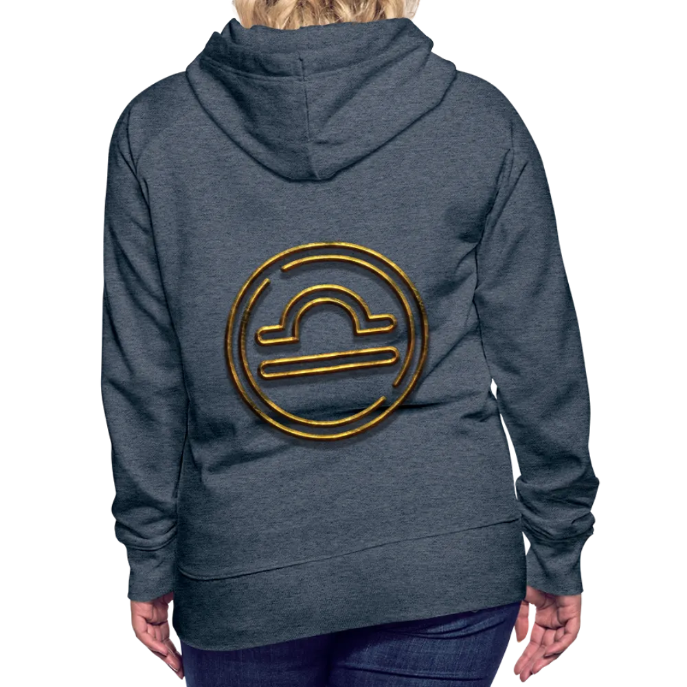 Libra 3D Gold Women’s Premium Hoodie