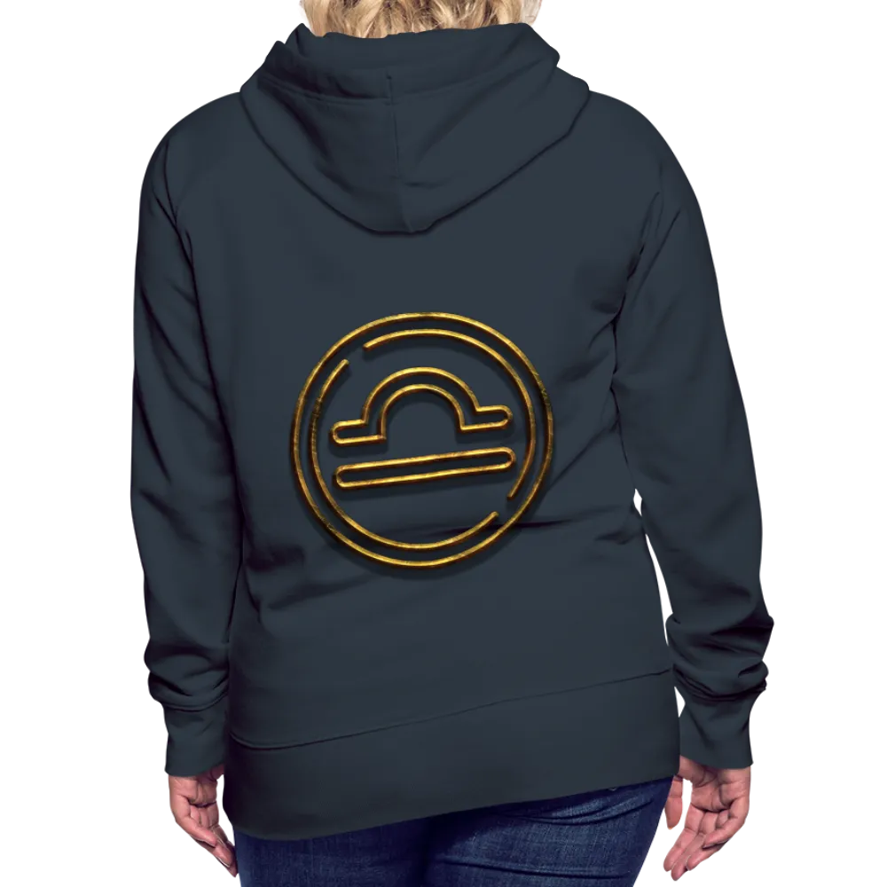 Libra 3D Gold Women’s Premium Hoodie