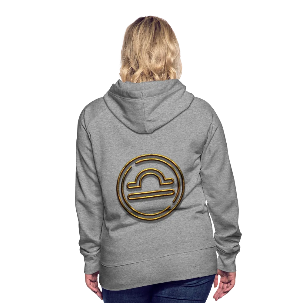 Libra 3D Gold Women’s Premium Hoodie