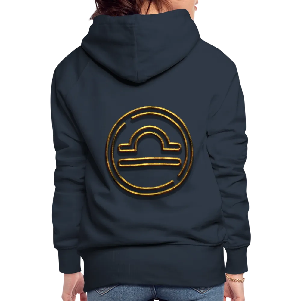 Libra 3D Gold Women’s Premium Hoodie