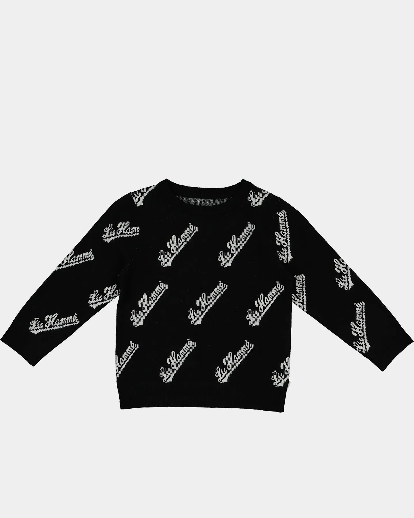 Lil Hommé Kid's PDB Repeat Knitted Sweater Black
