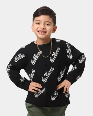 Lil Hommé Kid's PDB Repeat Knitted Sweater Black