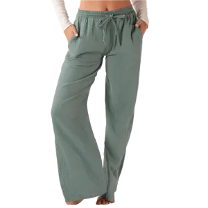 Lotus and Luna Wide Leg Cabana Pants - Sage