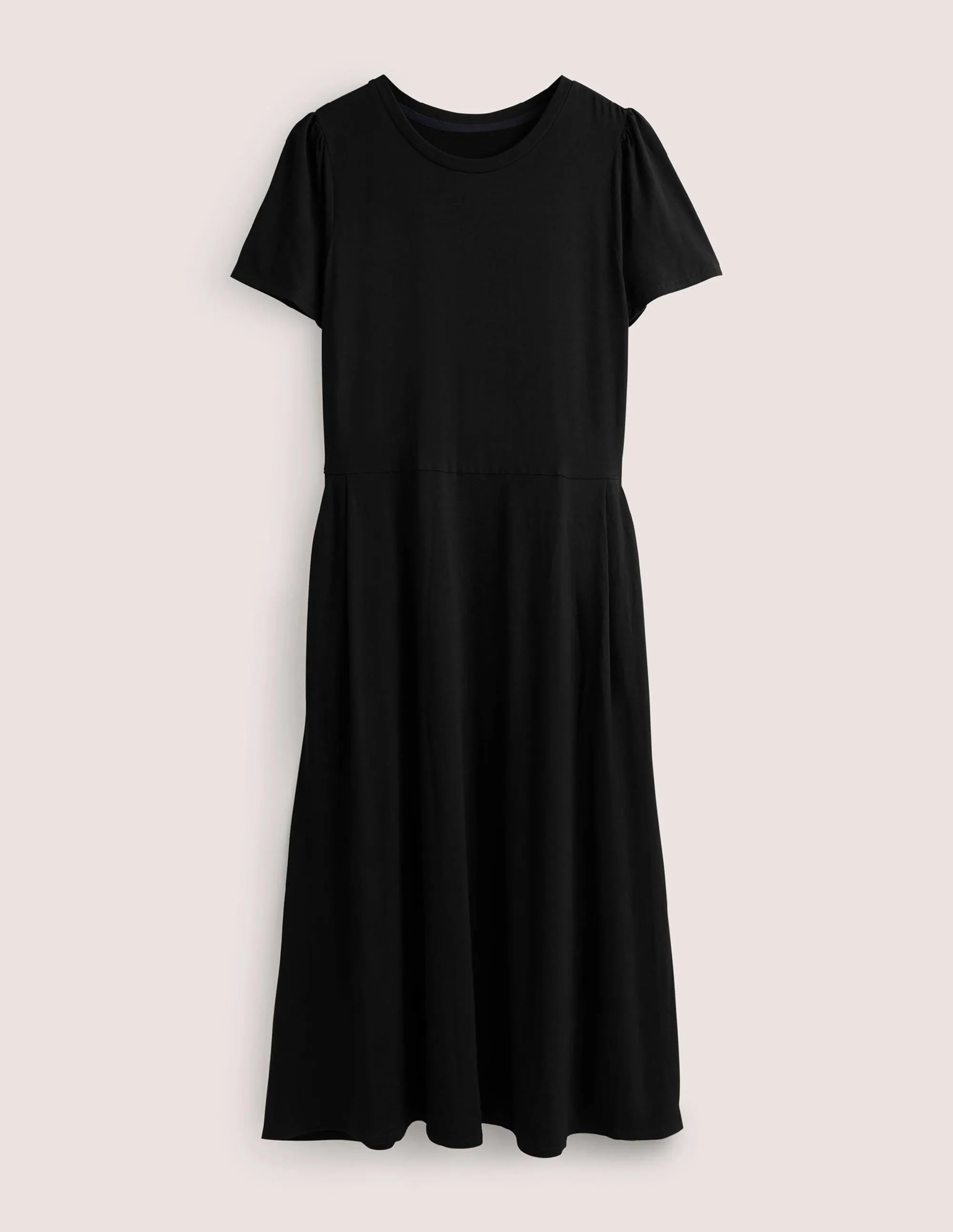 Lucinda Jersey Midi Dress-Black