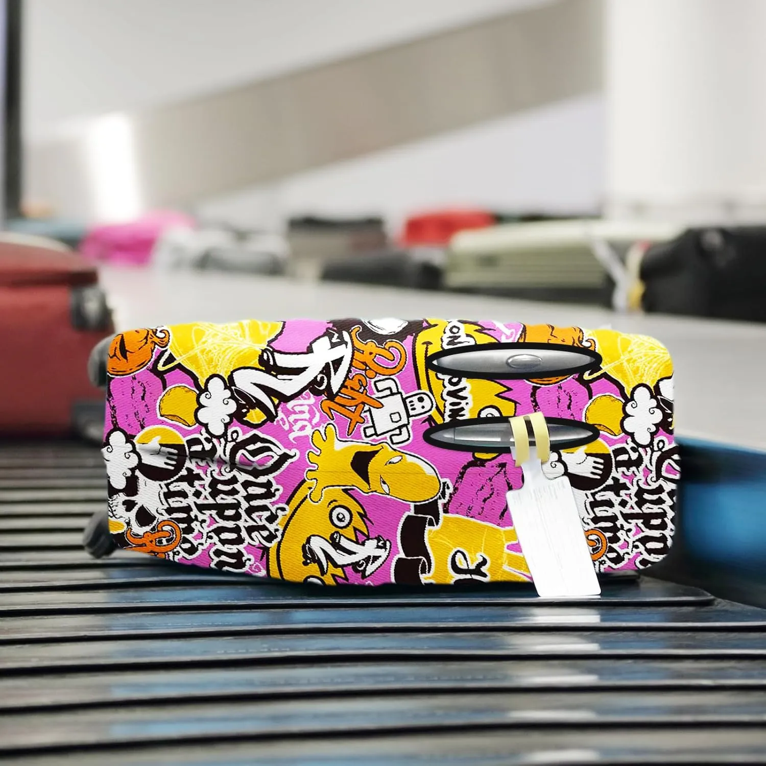 Luggage Covers for Suitcase Protector Tsa Approved Fits 26-28 Inch Luggage, Custom Baggage Cover for Travel Anti Scratch Dirt Washable.