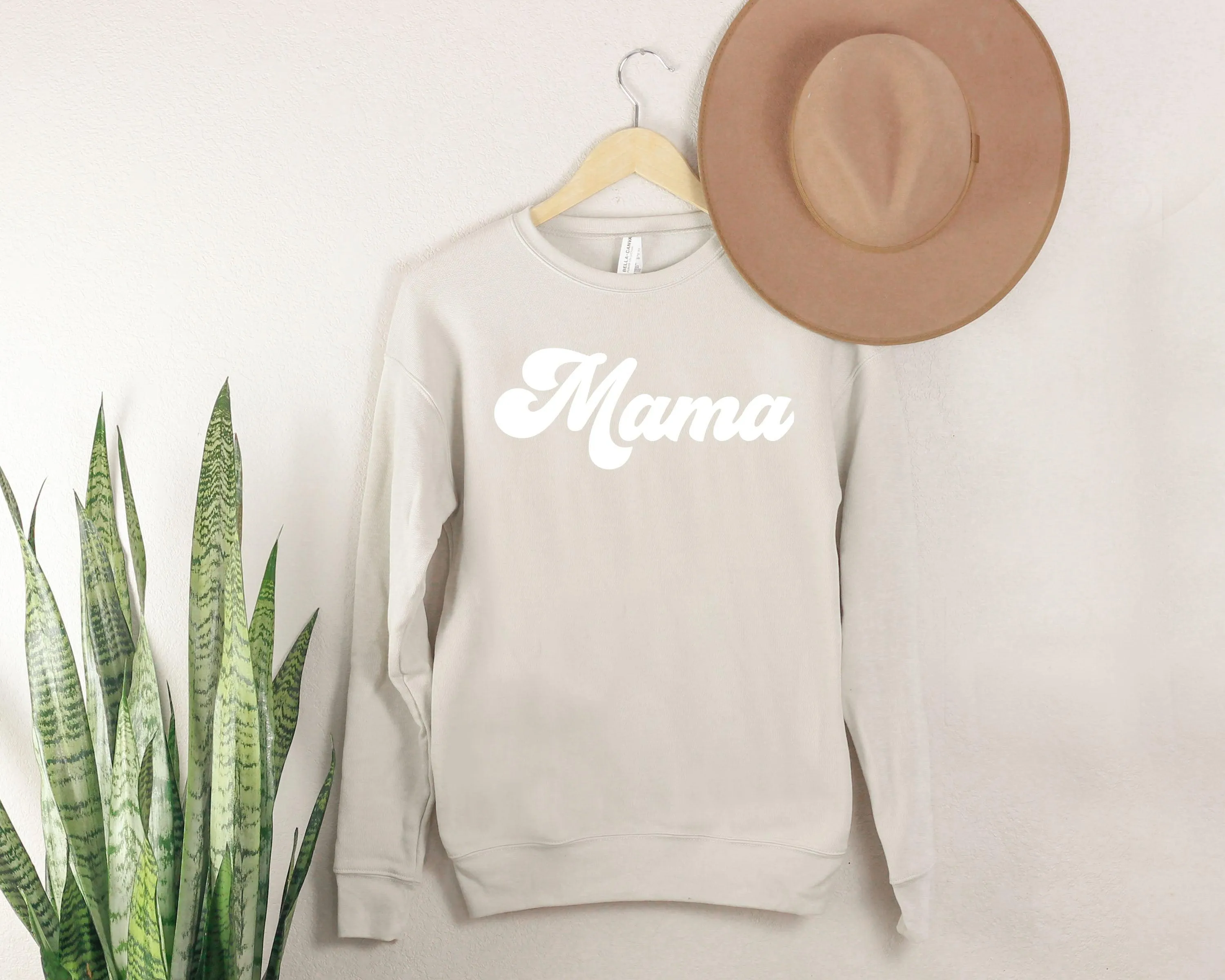 Mama Sponge Fleece Premium Crewneck Sweatshirt (Groovy)