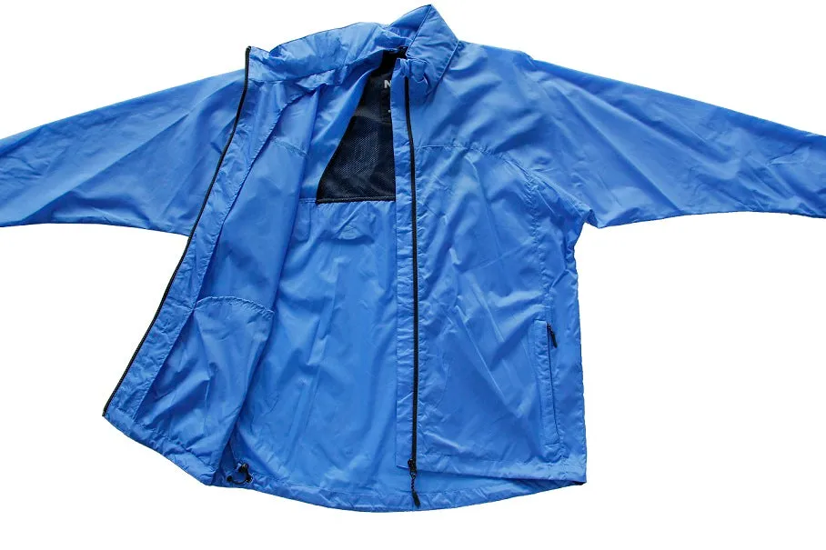 Men's Nylon Concealed Hood Water Resistant Windbreaker