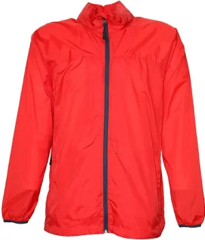 Men's Nylon Concealed Hood Water Resistant Windbreaker