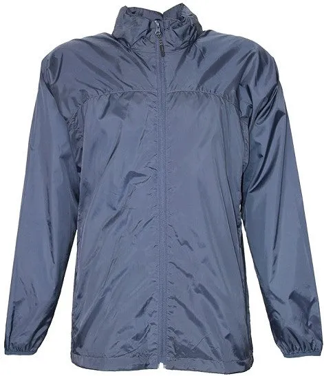 Men's Nylon Concealed Hood Water Resistant Windbreaker