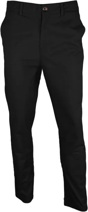 Men's Stretch Skinny Dress Pants Solid Business Flat Front Golf Long Pant Classic Slim Tapered Chino Trousers