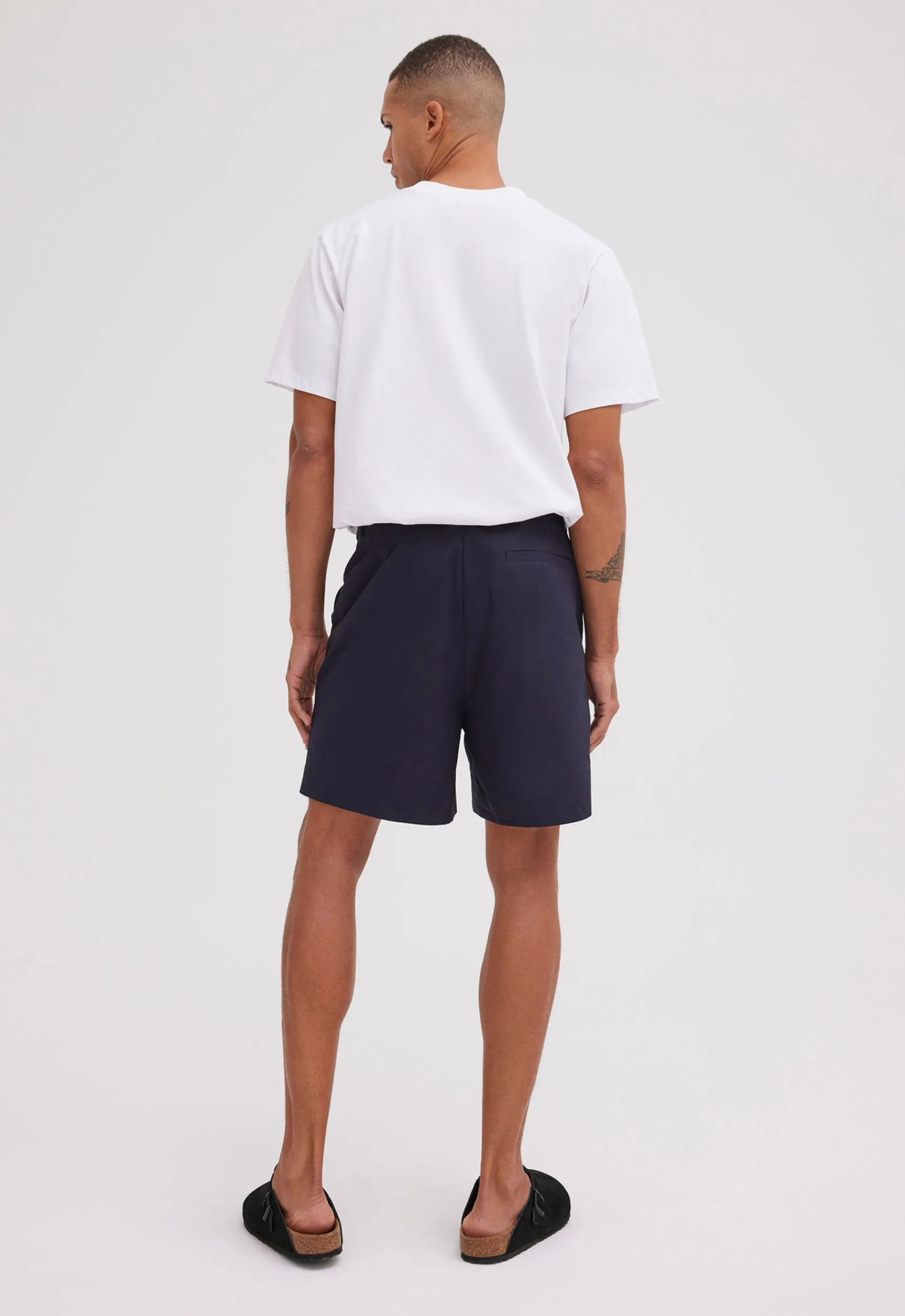 Mile Cotton Short - Darkest Navy