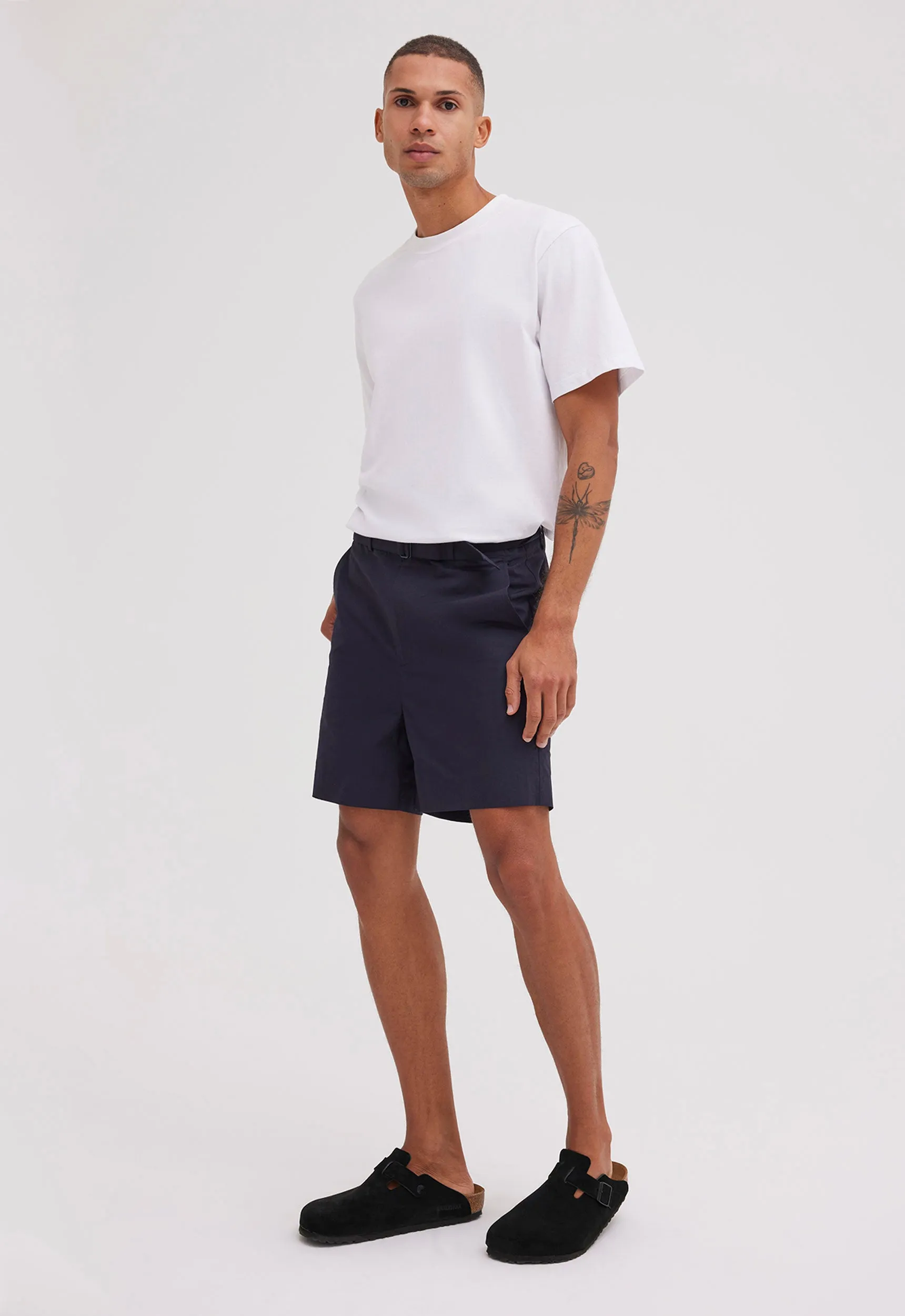 Mile Cotton Short - Darkest Navy