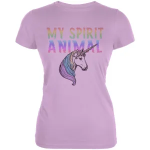 My Spirit Animal Unicorn Lilac Juniors Soft T-Shirt