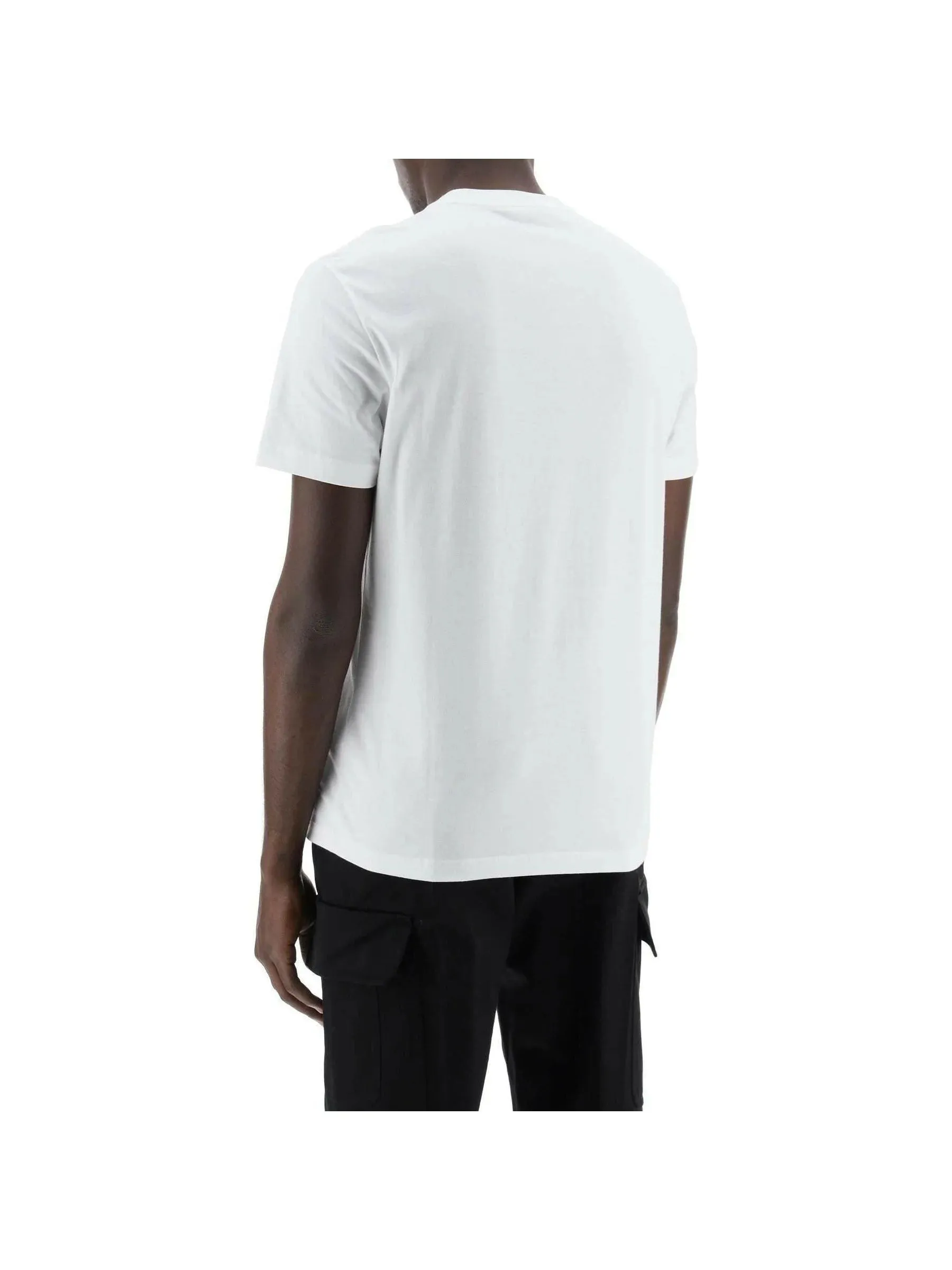 Optical Embroidered Logo Tee