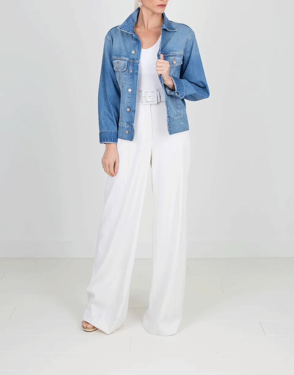 Oversized Embellished Jean Jacket