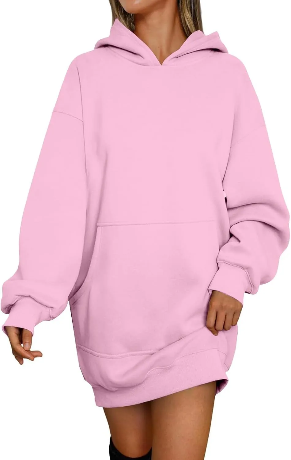 Oversized Hoodies for Women Fleece Long Sleeve Hooded Sweatshirt Loose Fitting Tops Drawstring Pullover with Pocket