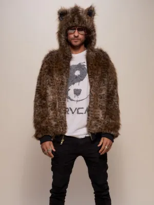 Savannah Cat Classic Faux Fur Bomber Jacket | Men's