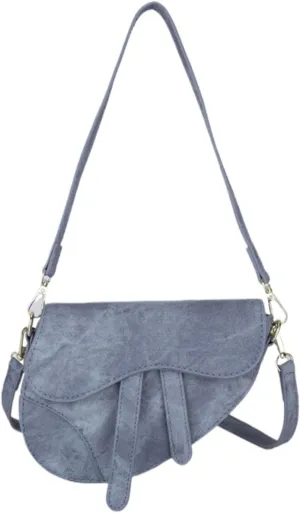 Shoulder Bag for Women Saddle Bag Denim Purse Crossbody Bag with Adjustable Strap