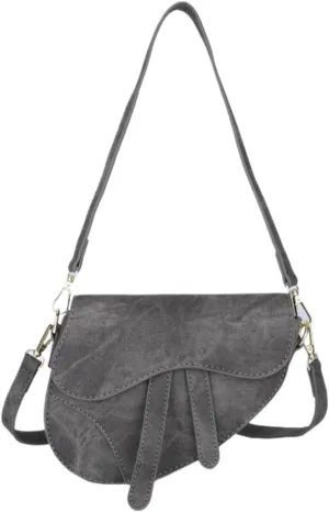Shoulder Bag for Women Saddle Bag Denim Purse Crossbody Bag with Adjustable Strap