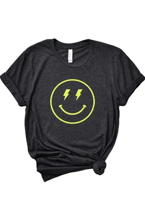 Smiley Face Lightning Tee