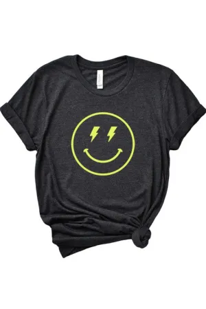Smiley Face Lightning Tee