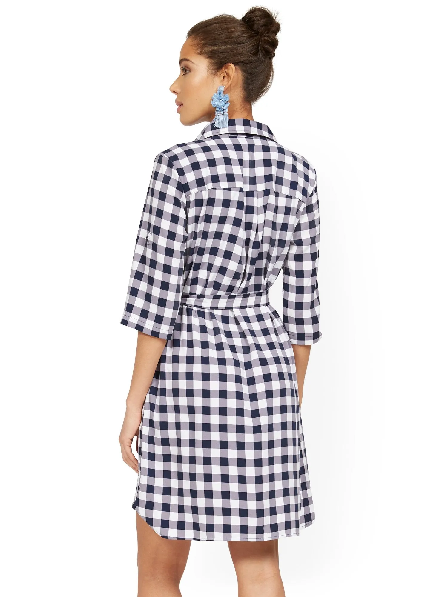 Soft Tie-Front Shirtdress