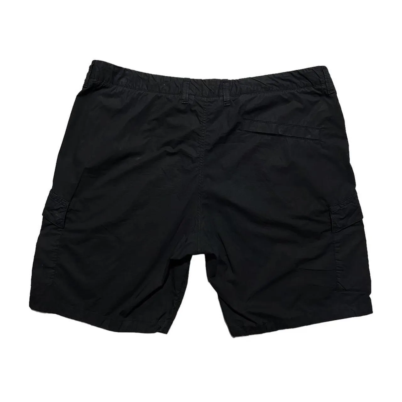 Stone Island Black Combat Cargo Shorts