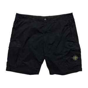 Stone Island Black Combat Cargo Shorts