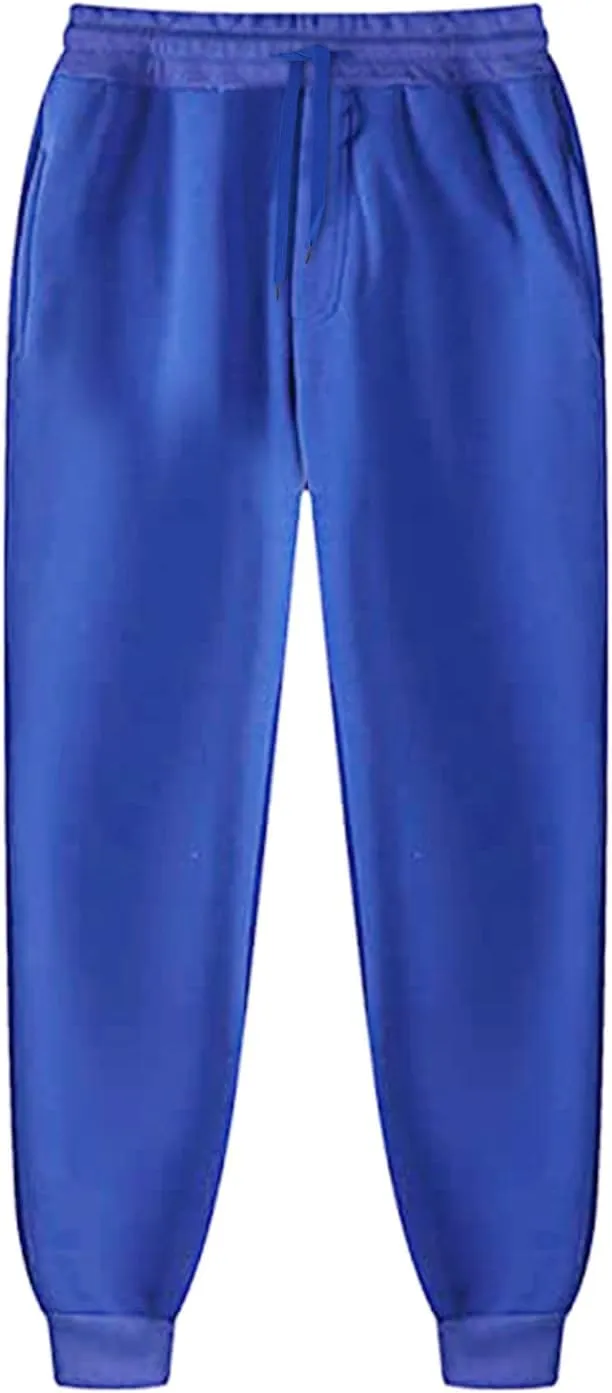 Sweatpants for Men Casual Baggy Work Hiking Joggers Athletic Jogging Running Pants Drawstring Stretch Waist Trouser