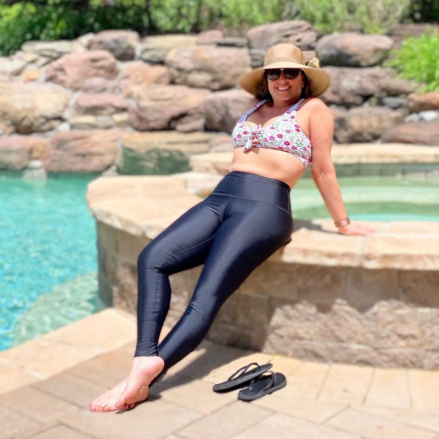 SwimZip Women's Swim Pants - UPF 50  Sun Protection - Swim Leggings