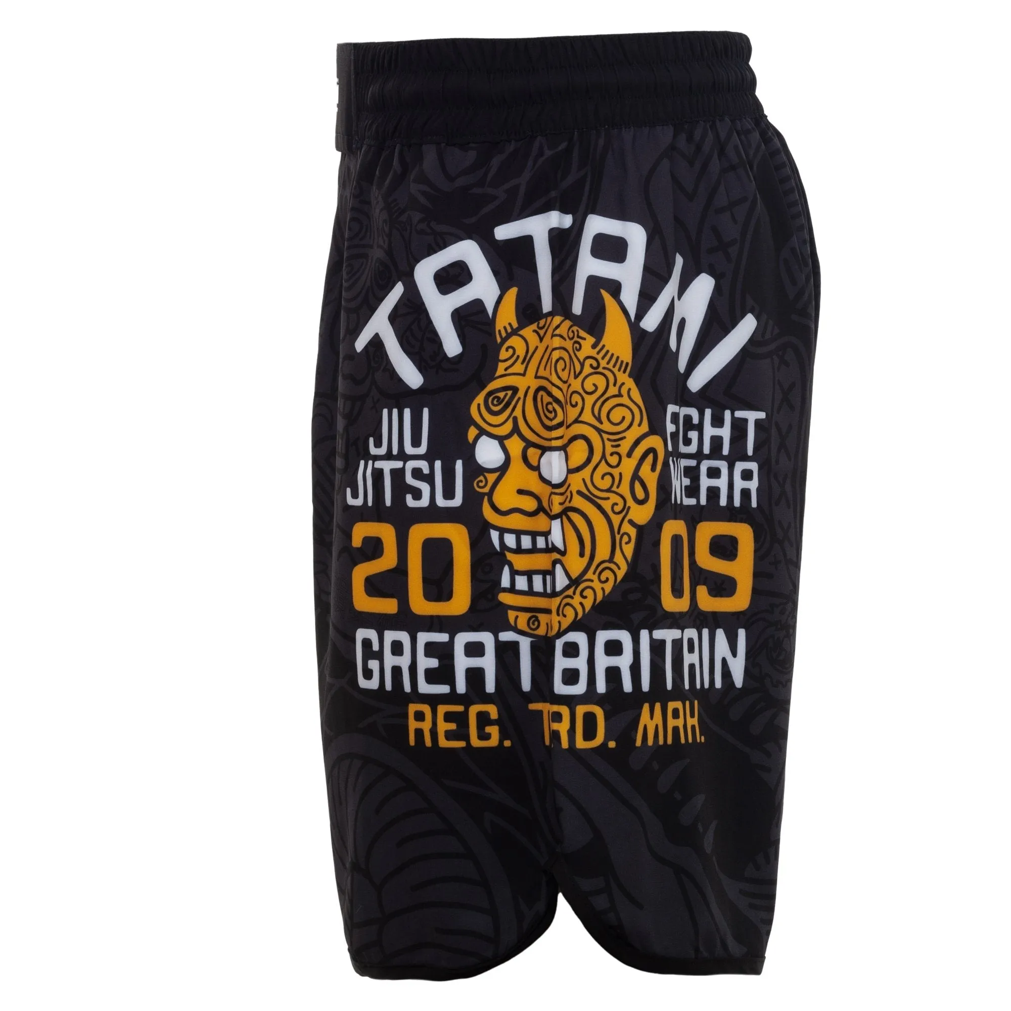 Tatami “Serpent” Shorts - Black/Orange