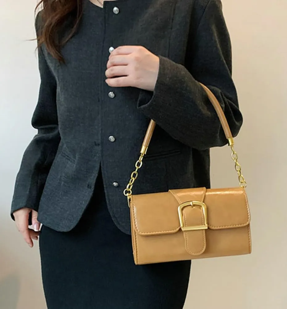 Trendy Shoulder Tote Bag for Women Vintage PU Leather Crossbody Bag Handbag Clutch Casual Purse Top Handle Handbag Satchel