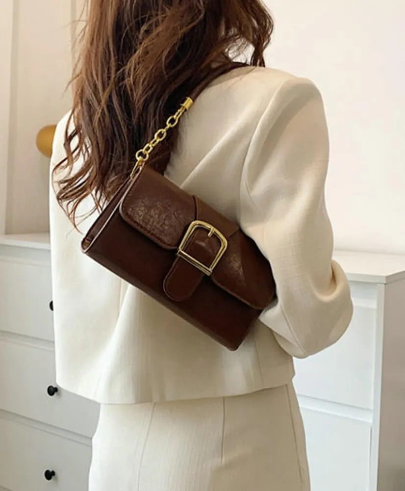 Trendy Shoulder Tote Bag for Women Vintage PU Leather Crossbody Bag Handbag Clutch Casual Purse Top Handle Handbag Satchel