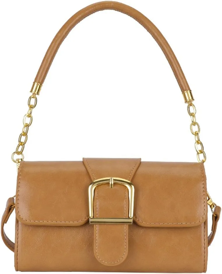 Trendy Shoulder Tote Bag for Women Vintage PU Leather Crossbody Bag Handbag Clutch Casual Purse Top Handle Handbag Satchel