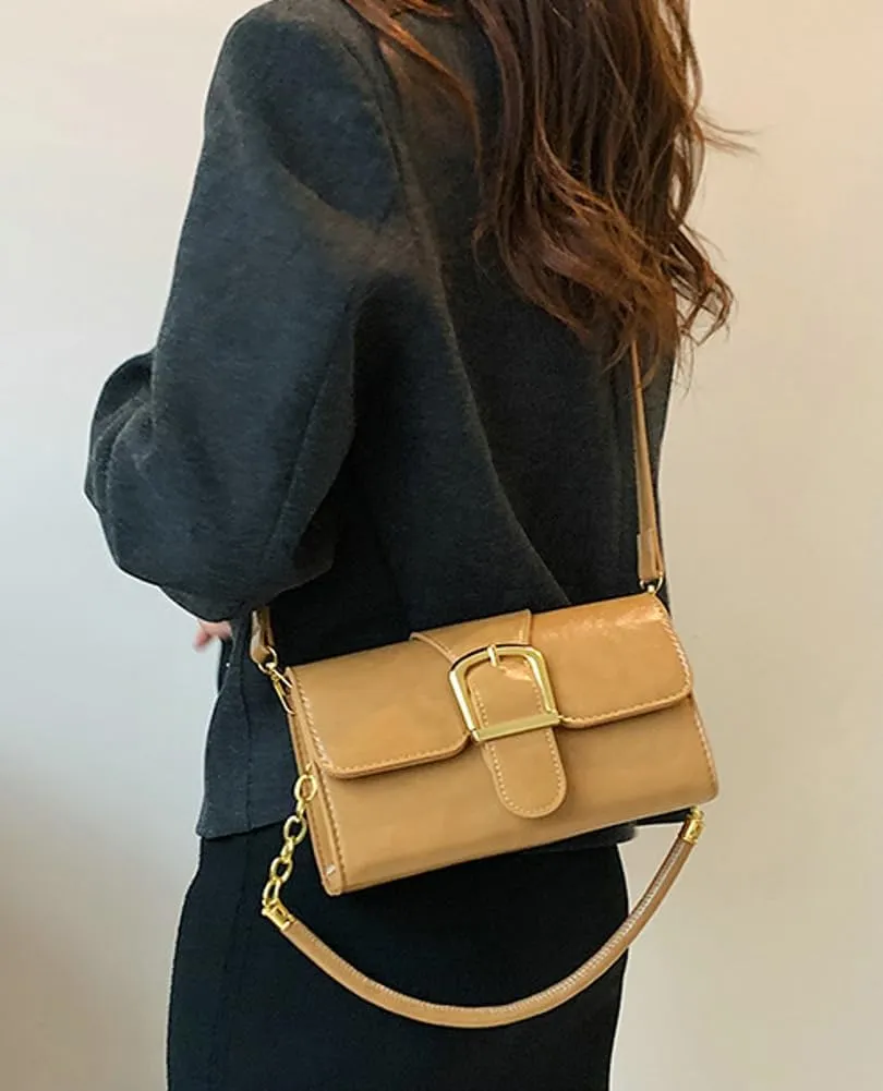 Trendy Shoulder Tote Bag for Women Vintage PU Leather Crossbody Bag Handbag Clutch Casual Purse Top Handle Handbag Satchel