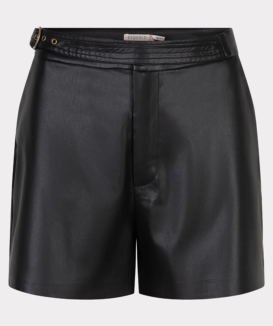 Vegan Leather Shorts