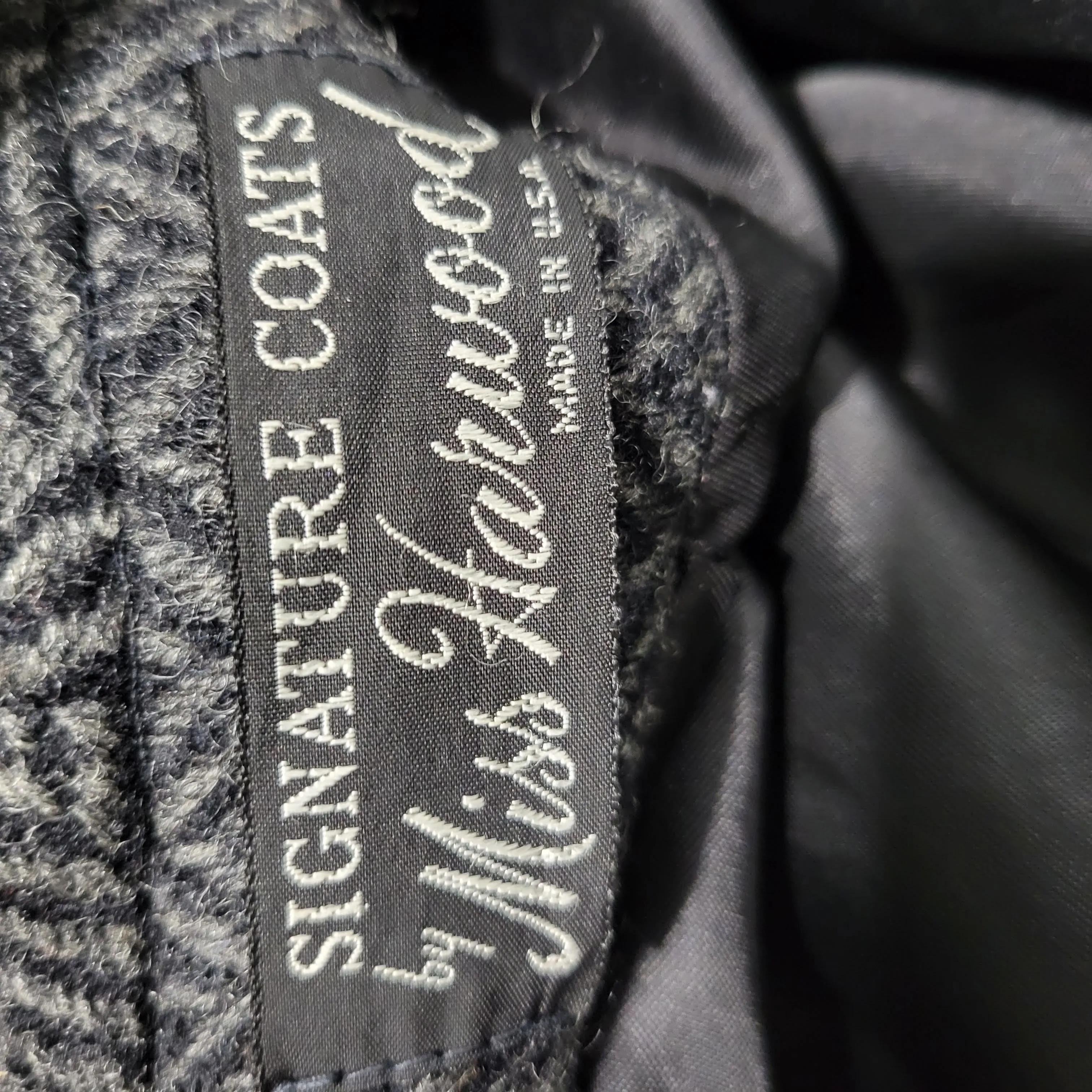 Vintage Miss Harwood Wool Herringbone Coat Size Medium