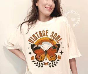 Vintage Soul Butterfly | Boho Comfort Colors Tee