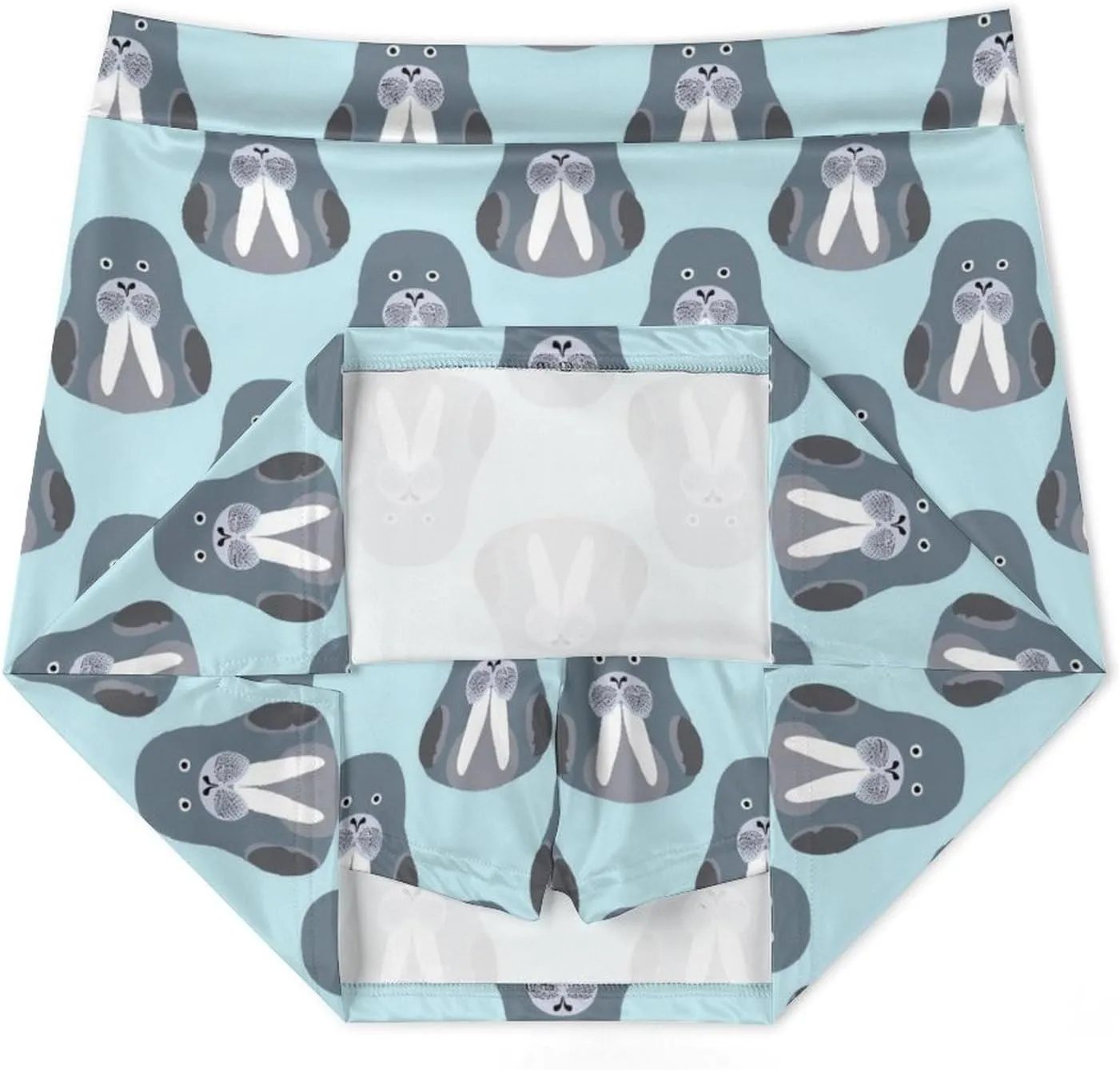 Walrus Chibi Women's Skort Athletic Skirt Golf Skorts A-line Skirts with Built-in Shorts Pockets