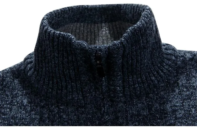 West Louis Zipper Turtleneck Cardigan