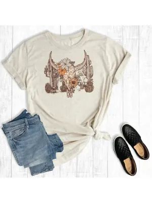 Western Desert Cowskull T-Shirt