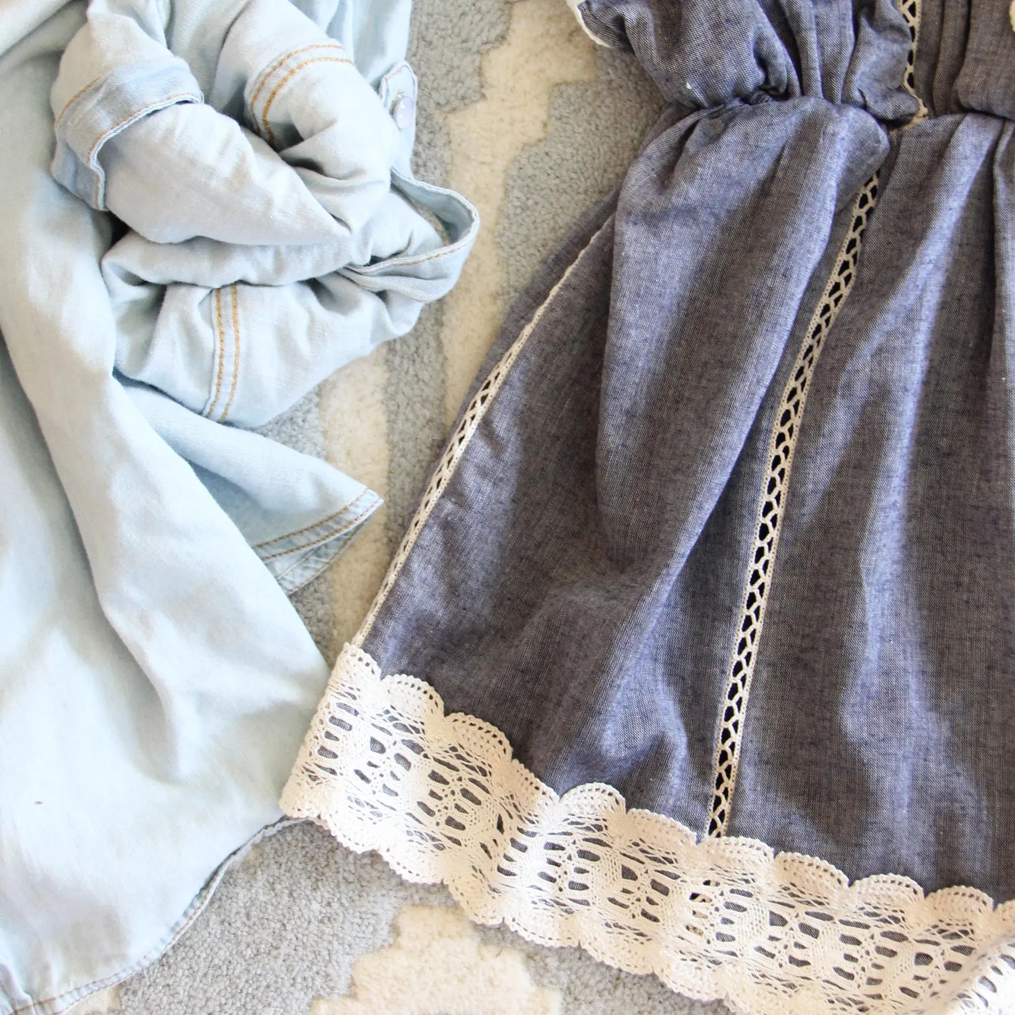 Whiskey & Rye Romper in Chambray