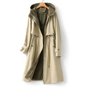 Women's Tailored Windbreaker Jacket: Water-Resistant & Stylish
