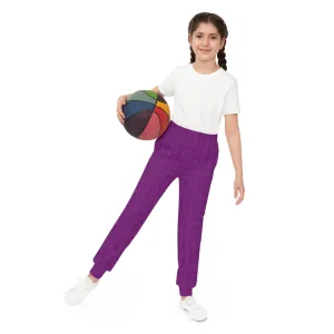 Youth Joggers with Fun Purple Pattern