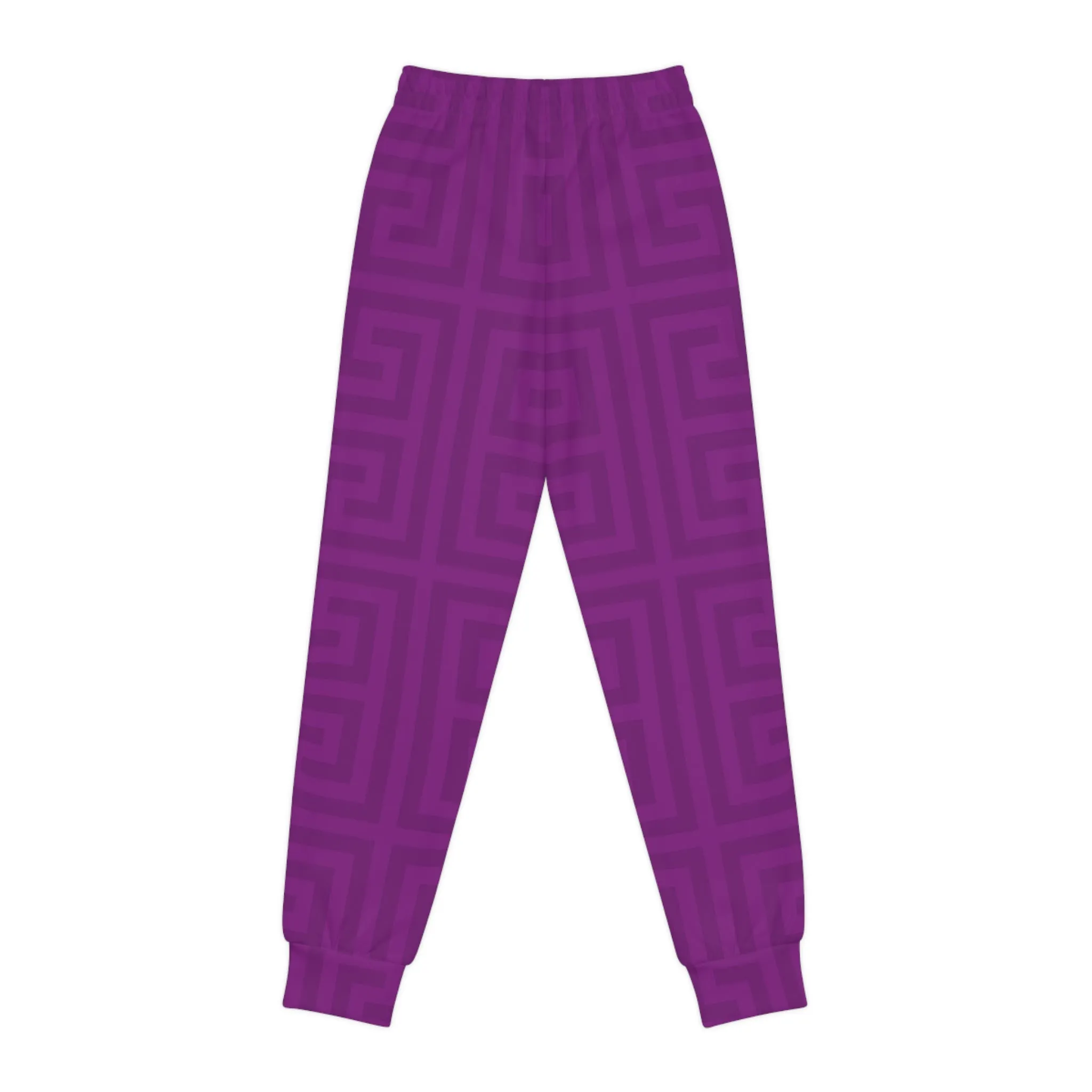 Youth Joggers with Fun Purple Pattern